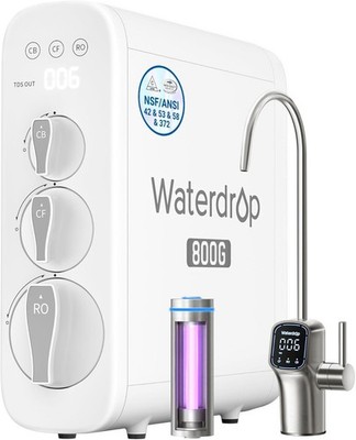 Waterdrop G3P800 Umkehrosmoseanlage, 800 GPD, TDS-Reduktion, RO ohne Tank