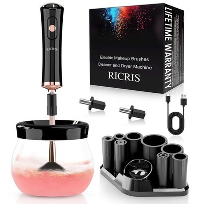 RICRIS Electric Makeup Brush Cleaner and Dryer Machine - Super Fast Clean and Dr