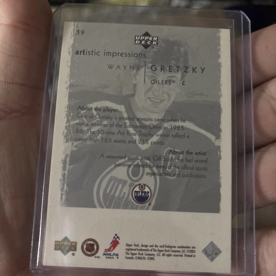 2002-03 Upper Deck Artistic Impressions - Wayne Gretzky #39 - Image 2 of 3