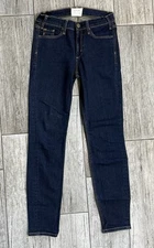 MCGUIRE Denim Womens High Rise Stretch Skinny Jeans Blue Denim 26