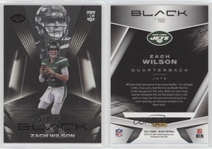 2021 Panini Black Rookies Zach Wilson #102 Rookie RC