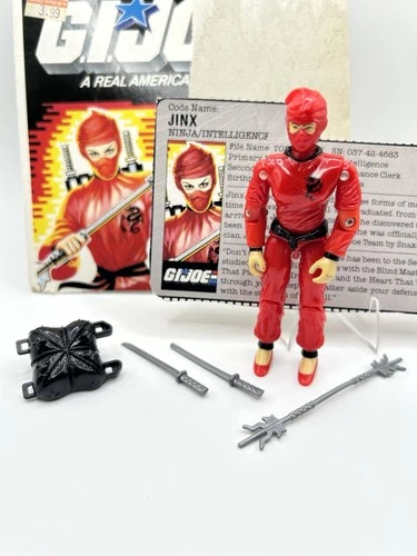JINX V1 G.I. Joe ARAH 1987 Hasbro Vintage Action Figure 100% COMPLETE