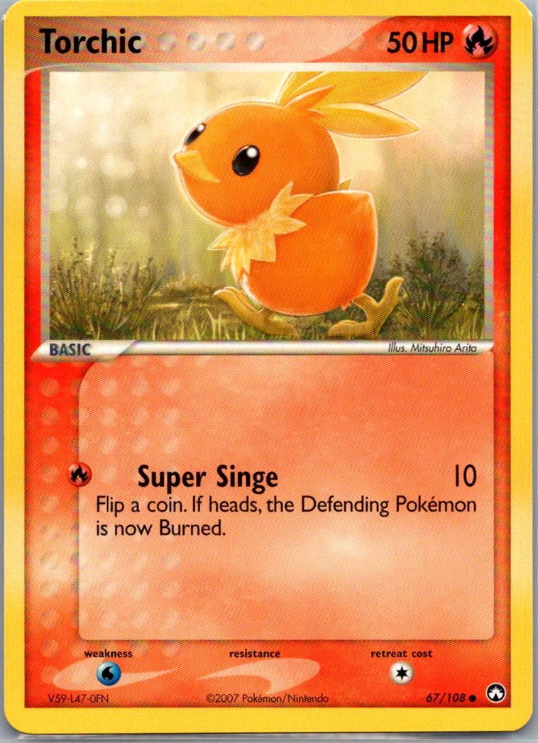 Torchic 67/108 Common Power Keepers Pokemon Near Mint