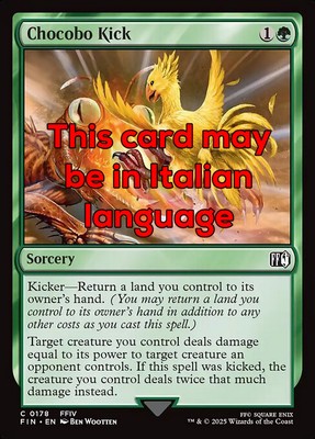 MTG CHOCOBO KICK FOIL EXC - CHOCOBO FOOTBALL 178 - FIN - MAGIC