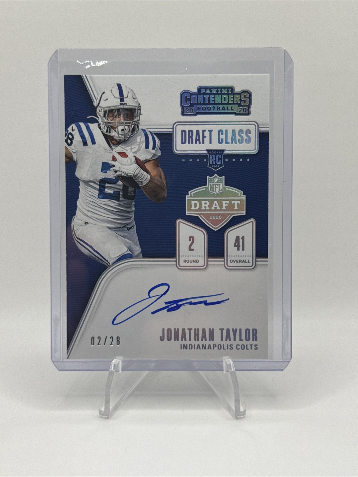 Jonathan Taylor Panini Contenders Draft Class Autographs Rps #DCJTA Base