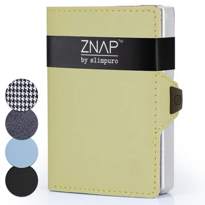Slim Wallet Kreditkartenetui Portemonnaie Geldbörse Herren Damen 8 RFID Grün  - Bild 1 von 4
