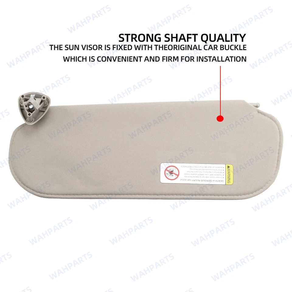 For 1999-2019 Chevrolet Express GMC Savana Right Side Sun Visor w/o Mirror Light - Image 4 of 4