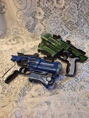 2x Silverlit Laser Tag MAD 2.0 Replacement Gun Green Blue blaster L.M.II working