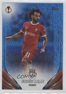 2023 Topps UEFA Club Competitions Jade Edition Blue /175 Mohamed Salah #163 0t30