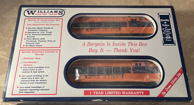 William O Gauge Double Headed Jersey Central FM Trainmaster Diesel Locomotives