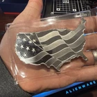 Elemetal 5oz Silver American USA Waving Flag Shaped Bar.  USA!! in Blister pack