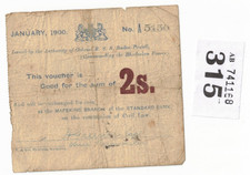 South Africa, Siege of Mafeking, 2 shilling, February 1900, Bayden Powel