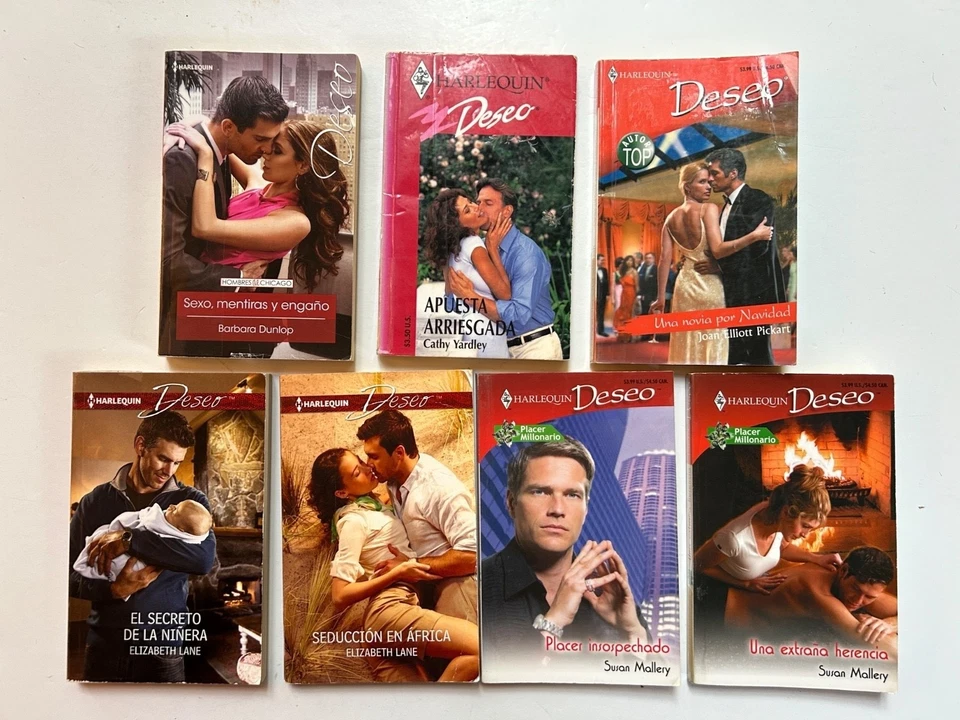 Lot of 21 SPANISH Harlequin Deseo Romance Paperback Novels - Ex-Library - Image 4 of 4