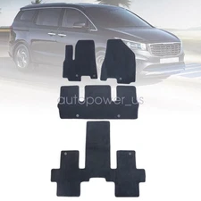 Fits 2015 2016 2017 2018 2019 2020 Kia Sedona Floor Mats Carpet + 3rd Row Velour
