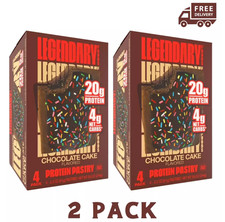 Legendary Foods Protein Pastry Chocolate Cake 4x2 Pack Protein Snack GlutenFree
