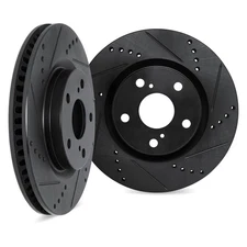 For Jeep Grand Cherokee 05-10 Brake Rotor Set DFC Premium Drilled & Slotted