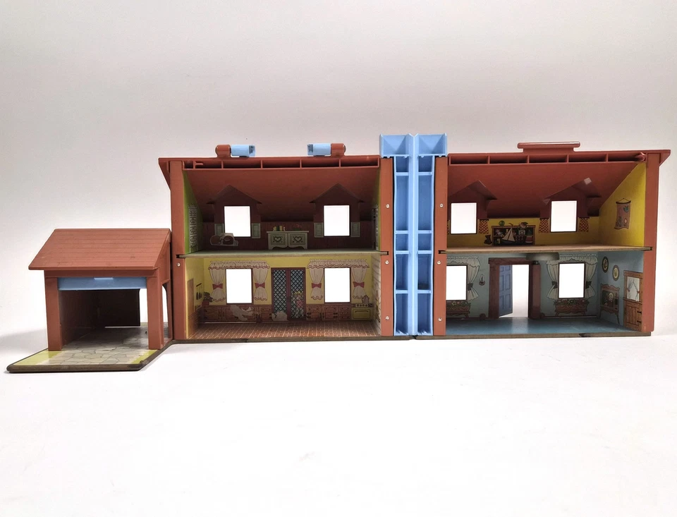 Vintage Fisher-Price Spiel Familienhaus Nr. 952 – Frühe Holzbasis – Nur Haus - Bild 4 von 4