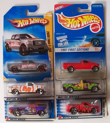 Hot Wheels Ford F-150 Lot of 6 Different | L21 | HW