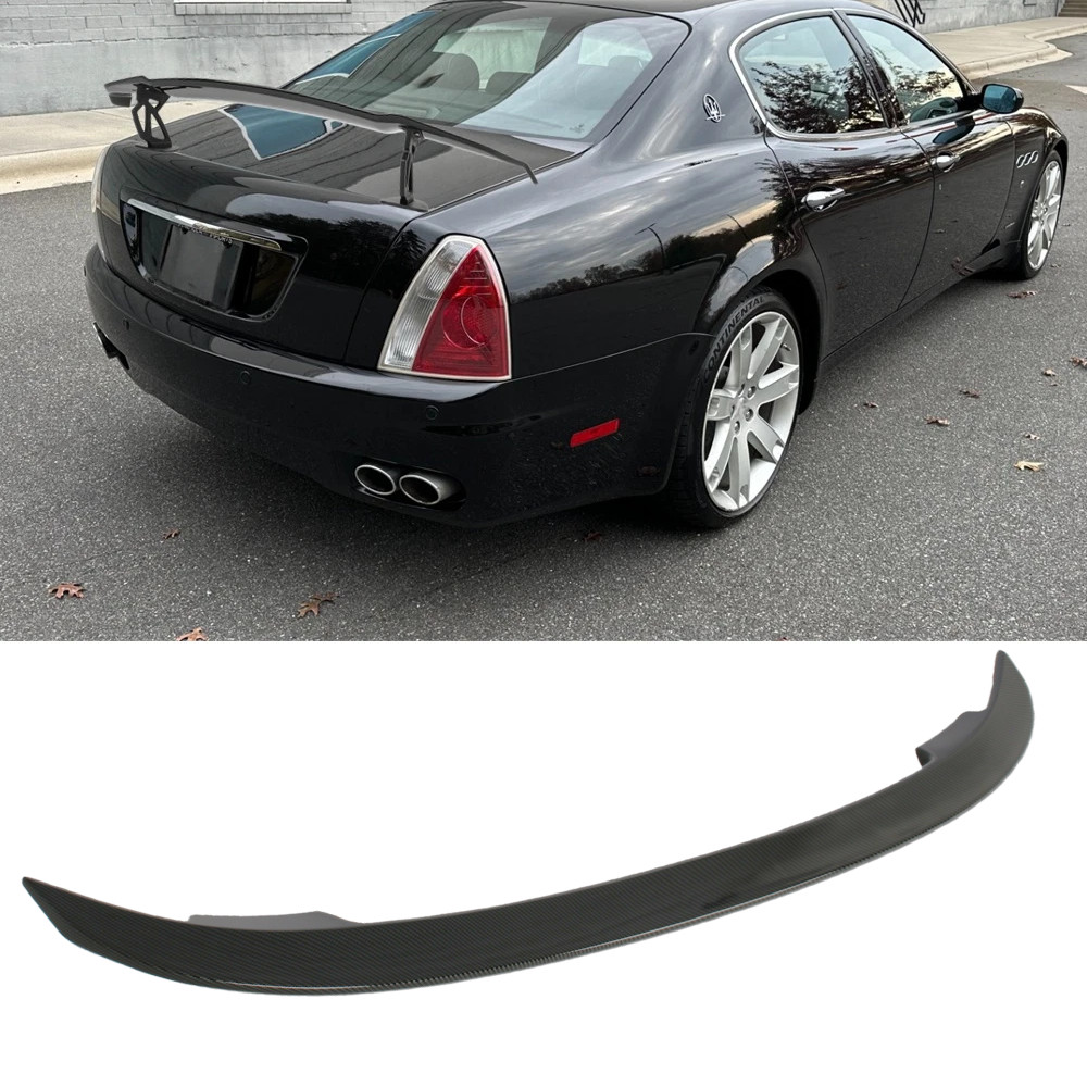 Carbon Fiber Rear Trunk Spoiler Lip Roof Tail Wing For Maserati Quattroporte