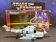Vintage Hasbro 1985 Transformers G1 Figure  Autobot Whirl Helicopter w  Box