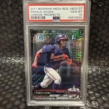2017 Bowman Chrome Mega Box Ronald Acuna Prospects PSA 10!