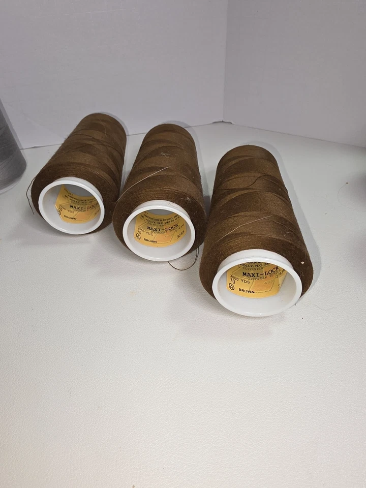 Lot of 11 Serger Overlock Sewing Thread Cones Multi-Color Bulk Spools - Image 3 of 4