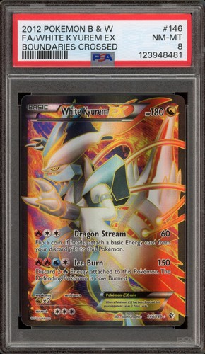 White Kyurem-EX graded PSA 8 for sale on eBay