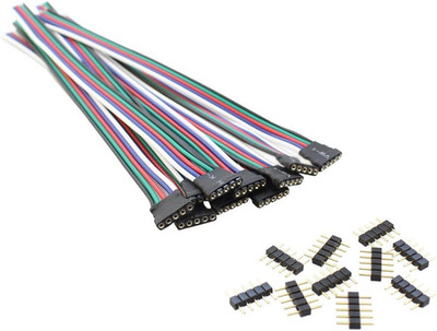 5 Pin RGBW Led Connector Extension Wire with 5 Pin Conenctor,  15 Cm / 5.9 Inch