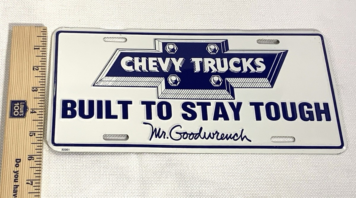 Vintage Chevrolet Chevy Trucks Mr. Goodwrench Booster Metal