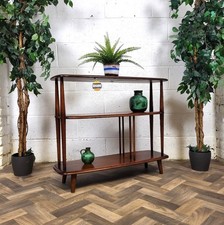 Vintage Mid-Century Ercol Small Room Divider Bookshelf Dark Elm Mini Giraffe