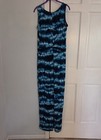 Calvin Klein Women's Blue/Black Tie Dye Sleeveless Zip Jumpsuit Size 6 — photo 3