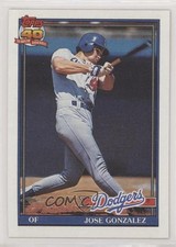 1991 Topps ( Pictured) Jose Gonzalez ( Pictured) Billy Bean #279 00e8