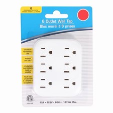 6 Outlet Wall Outlet Adapter Multi Plug Power Splitters Electrical Tap In