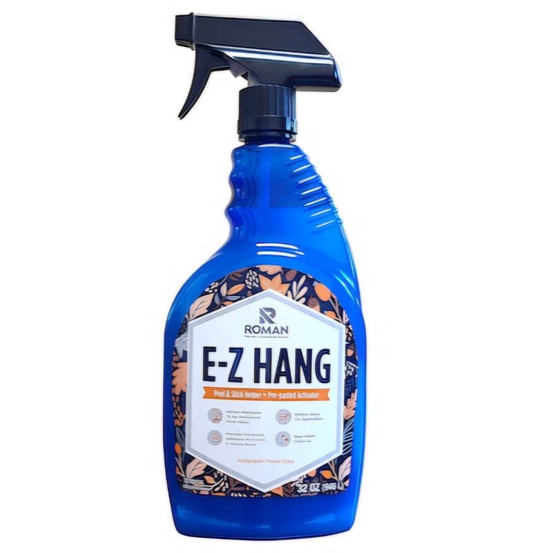 ROMAN E-Z HANG 32oz Wallpaper Spray Peel & Stick Helper Pre-Pasted NEW