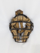 Máscara facial vintage de catchers decoración de béisbol recuerdos deportivos antiguos