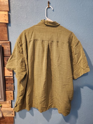 5.11 Tactical Mens 2XL Green Plaid Short Sleeve Button Up Shirt - Picture 5 of 7