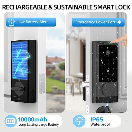 G1 Video Smart Lock con telecamera e campanello integrato Wi-Fi serratura porta ingresso senza chiave - Foto 4 di 8