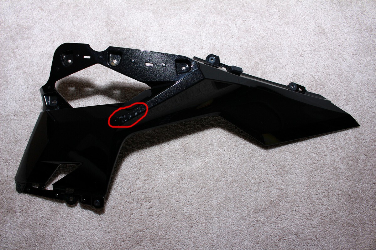 Kawasaki Ninja 400 ABS COWLING,SIDE,LWR,LH,M.S.B P/N 55028