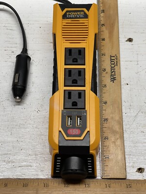 Power Drive 150-Watt Power Strip w/ 3 AC & 2 USB Ports PD-150 for vehicle