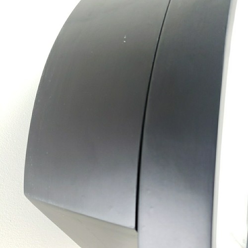 Round Medicine Cabinet 19.5" x 19.5" Bathroom Mirror, Black shelves Storage - Picture 10 of 14