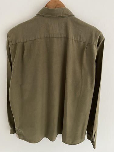 Lacoste Hemd Größe FR44 L Large Herren Khaki Grün Einfarbig Regular Fit Langarm - Bild 4 von 8