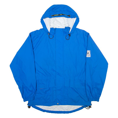 JEANTEX Herren Mantel blau mit Kapuze M