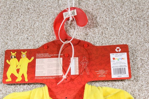DISGUISE KID'S POKEMON PIKACHU JUMPSUIT COSTUME, YELLOW, SIZE X-Small (3-4) - Picture 7 of 11