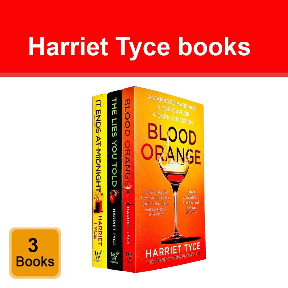 Harriet Tyce 3 Books Collection Blood Orange, Lies You Told, It Ends At Midnight