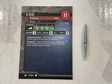 U-510 Axis  Allies War at Sea Base Set 41/64 Common German Submarine