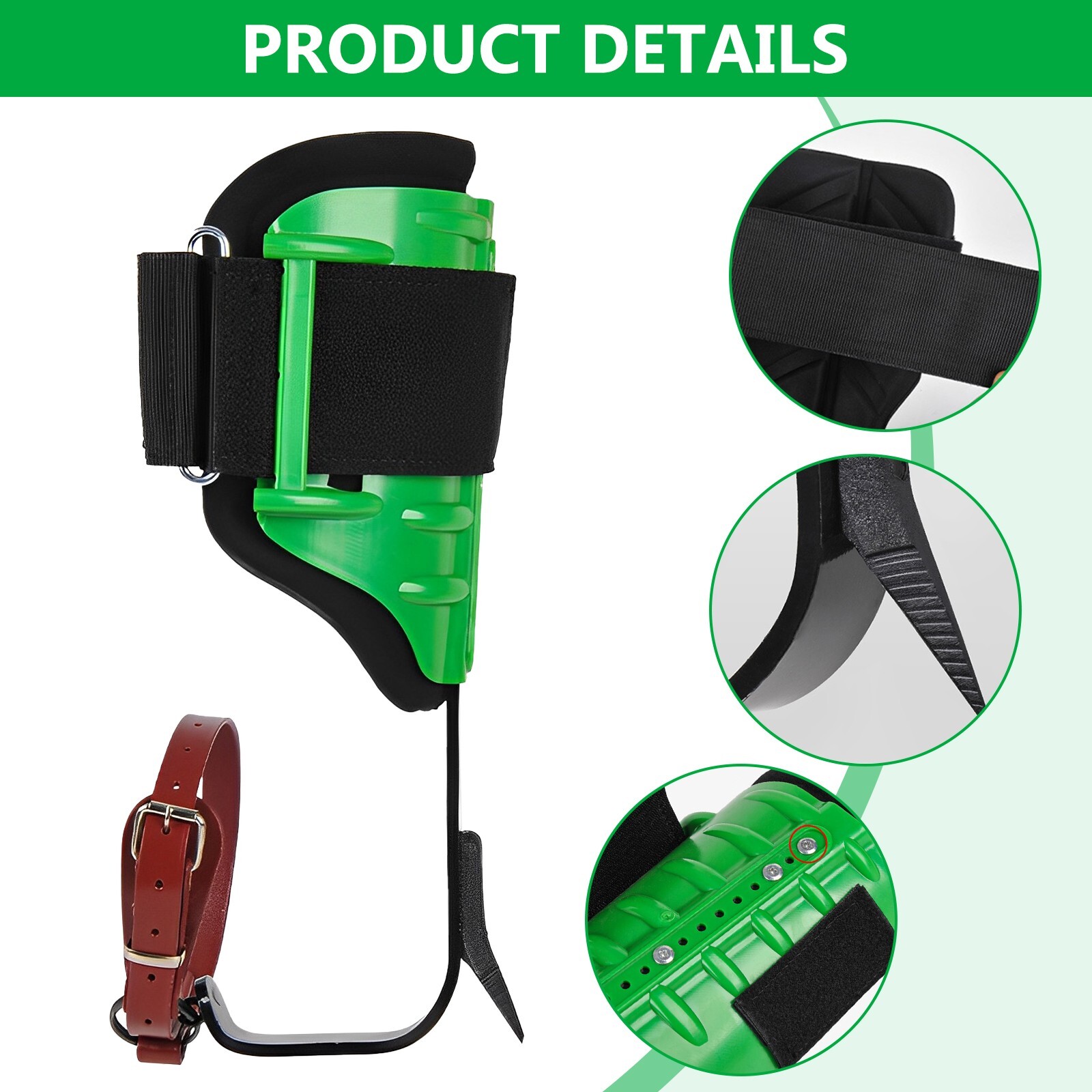 Tree Climbing Spikes Adjustable Height Pole Tree Climbing Spurs Steel w ...