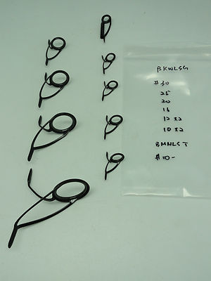 BKWLSG saltwater Spinning Rod SIC Guide #10~30 SET OF 8 guides with #10 Ring Top