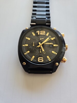 Diesel Overflow Men's Chronograph Quartz Black Dial 49mm Watch