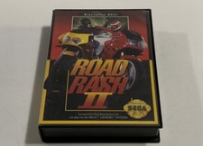 Road Rash II Sega Genesis Electronic Arts Case & Game Cartridge 1992