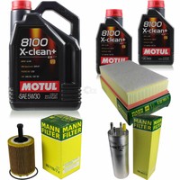 MANN-FILTER Inspektionspaket Motul 7L 5W-30 FüR Vw Multivan V 2.5 Tdi 1.9